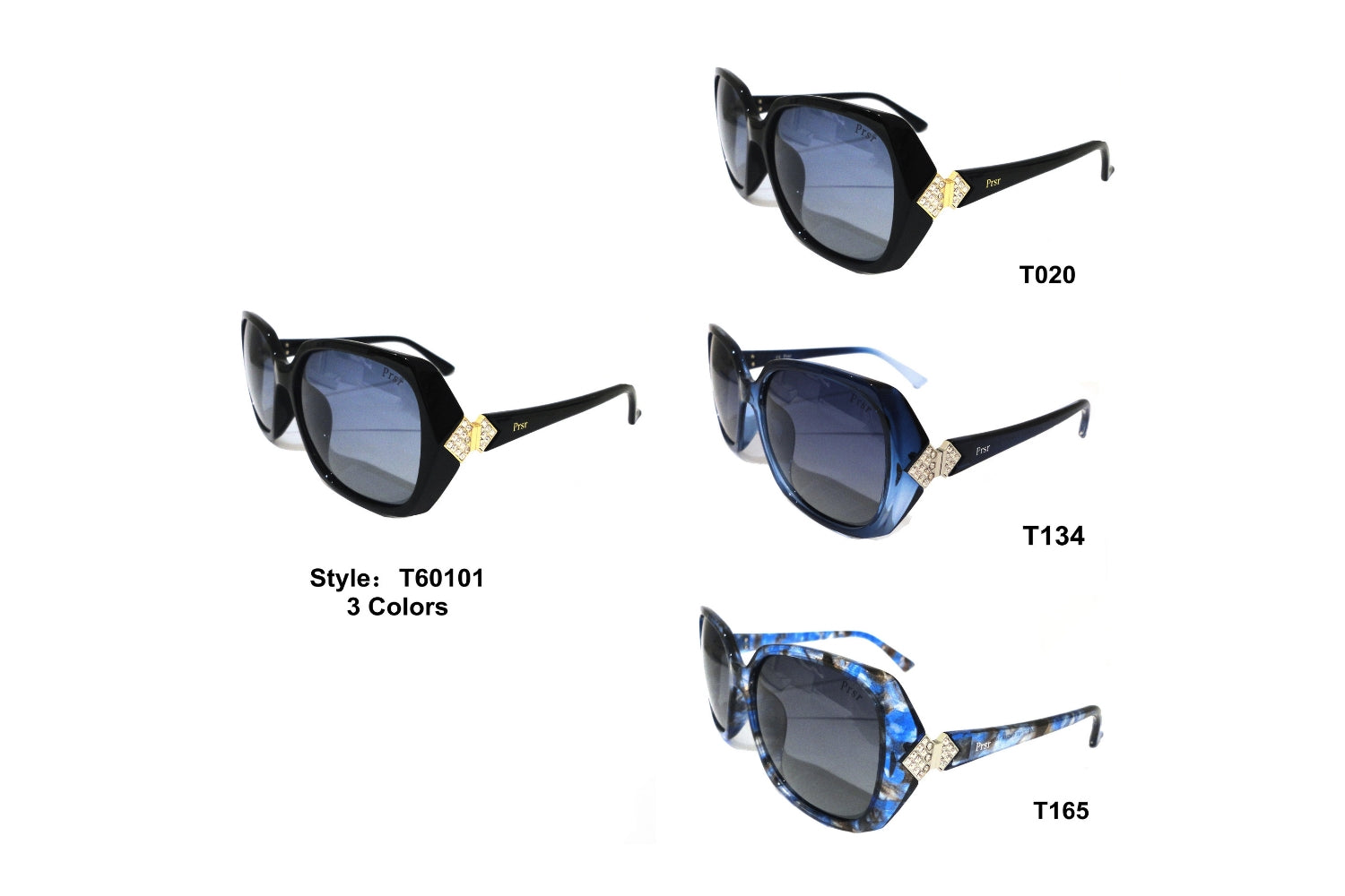 PRSR T60101 - Women Oversize Fashion Sunglasses - Iris Fashion Inc. | Wholesale Sunglasses and Glasses