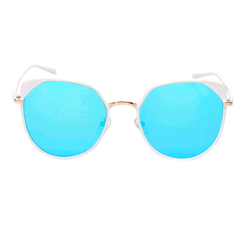 A17 Women's Flat Lens Metal Frame Cat Eye Sunglasses - Iris Fashion Inc. | Wholesale Sunglasses and Glasses