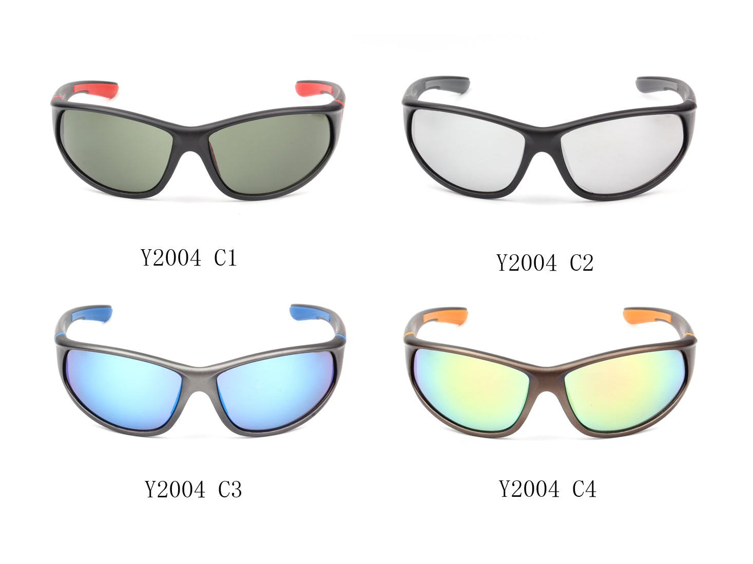 Y2004 - Men Sports Rectangular Sunglasses - Iris Fashion Inc. | Wholesale Sunglasses and Glasses