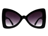 HS1017 - Women Oversize Triangle Cat Eye Fashion Sunglasses
